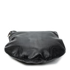 Bolso de hombro grande Web Princy Hobo de piel de becerro granulada negra