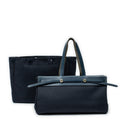 Shoulder Bag Herbag Cabas MM Navy Toile Officier Canvas