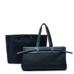 Shoulder Bag Herbag Cabas MM Navy Toile Officier Canvas