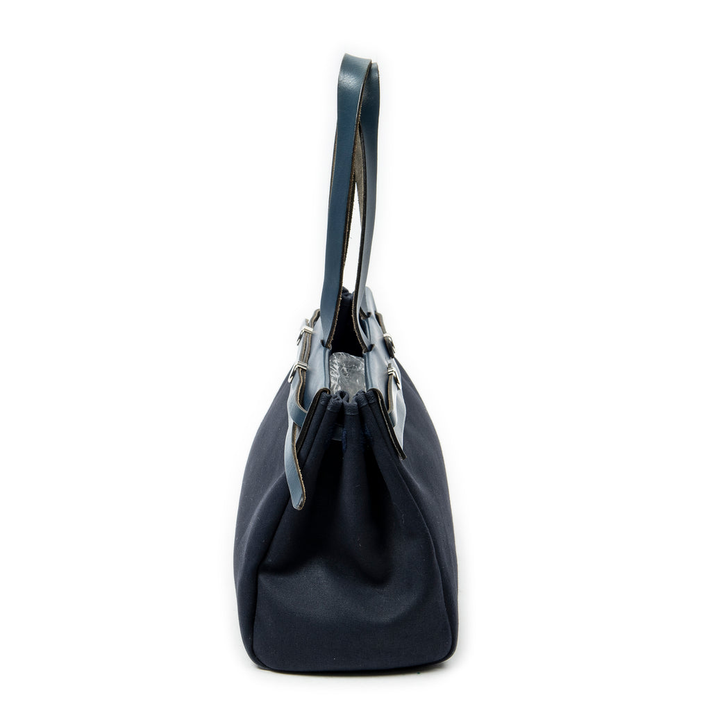 Shoulder Bag Herbag Cabas MM Navy Toile Officier Canvas