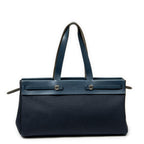 Shoulder Bag Herbag Cabas MM Navy Toile Officier Canvas