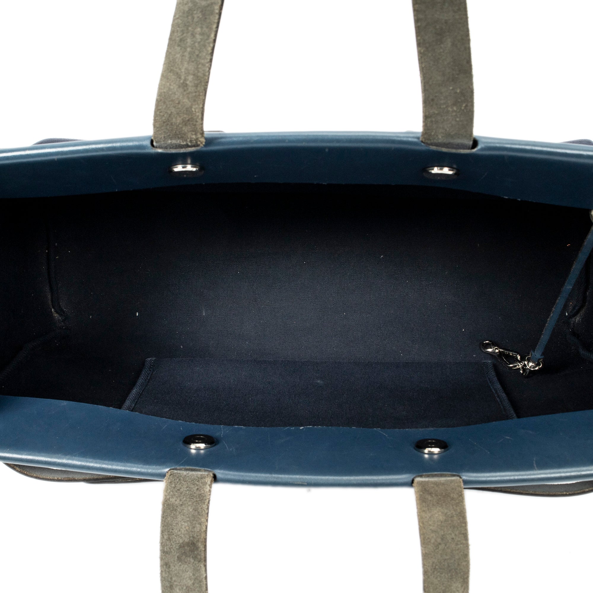Shoulder Bag Herbag Cabas MM Navy Toile Officier Canvas