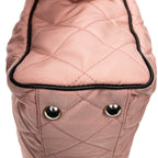Prada - Sac fourre-tout zippé à chaîne - Rose/Noir