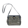 Shoulder Bag Vintage Frame Crossbody Navy Macadam Coated Canvas