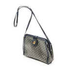 Shoulder Bag Vintage Frame Crossbody Navy Macadam Coated Canvas