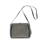 Shoulder Bag Vintage Frame Crossbody Navy Macadam Coated Canvas