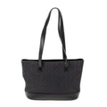 Shoulder Bag Vintage Shopping Tote Black C Macadam Canvas