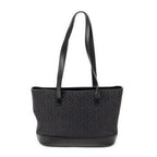 Shoulder Bag Vintage Shopping Tote Black C Macadam Canvas