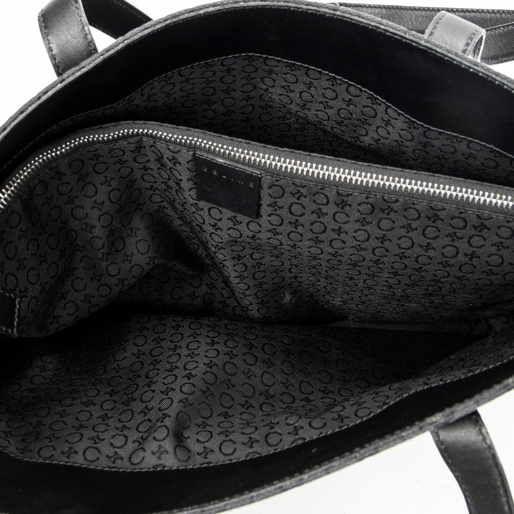 Shoulder Bag Vintage Shopping Tote Black C Macadam Canvas