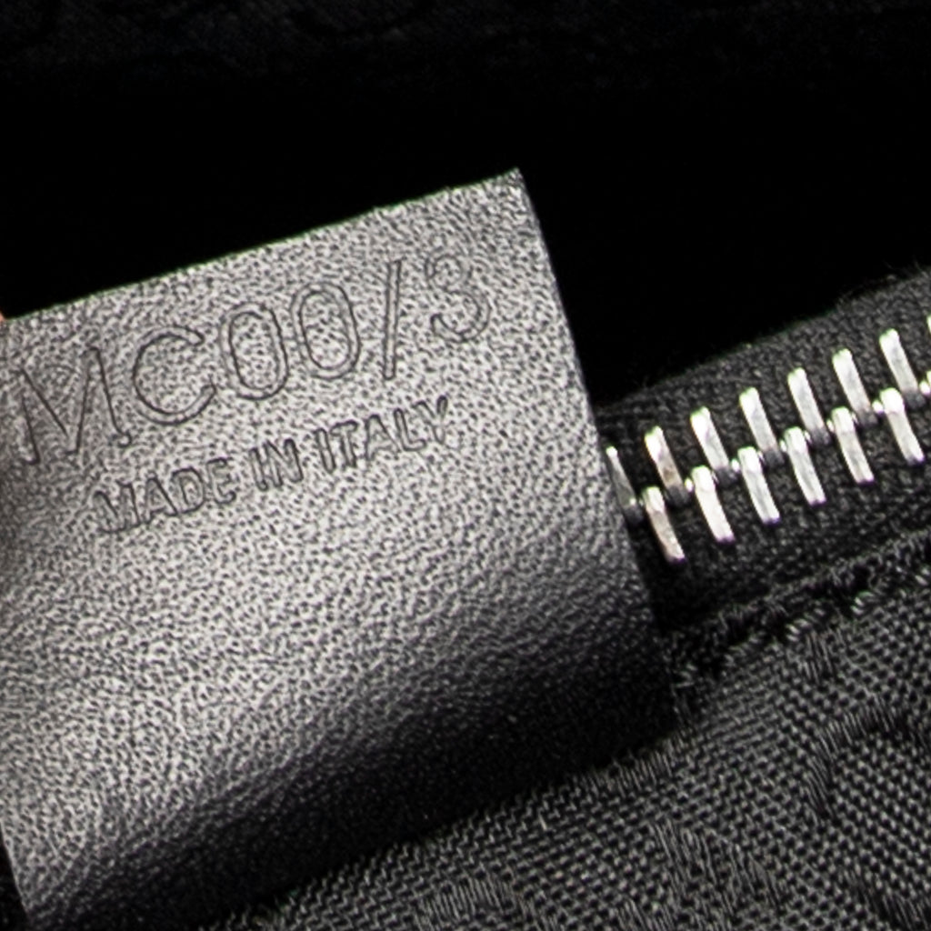 Shoulder Bag Vintage Shopping Tote Black C Macadam Canvas