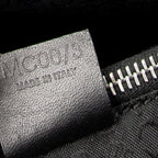 Shoulder Bag Vintage Shopping Tote Black C Macadam Canvas