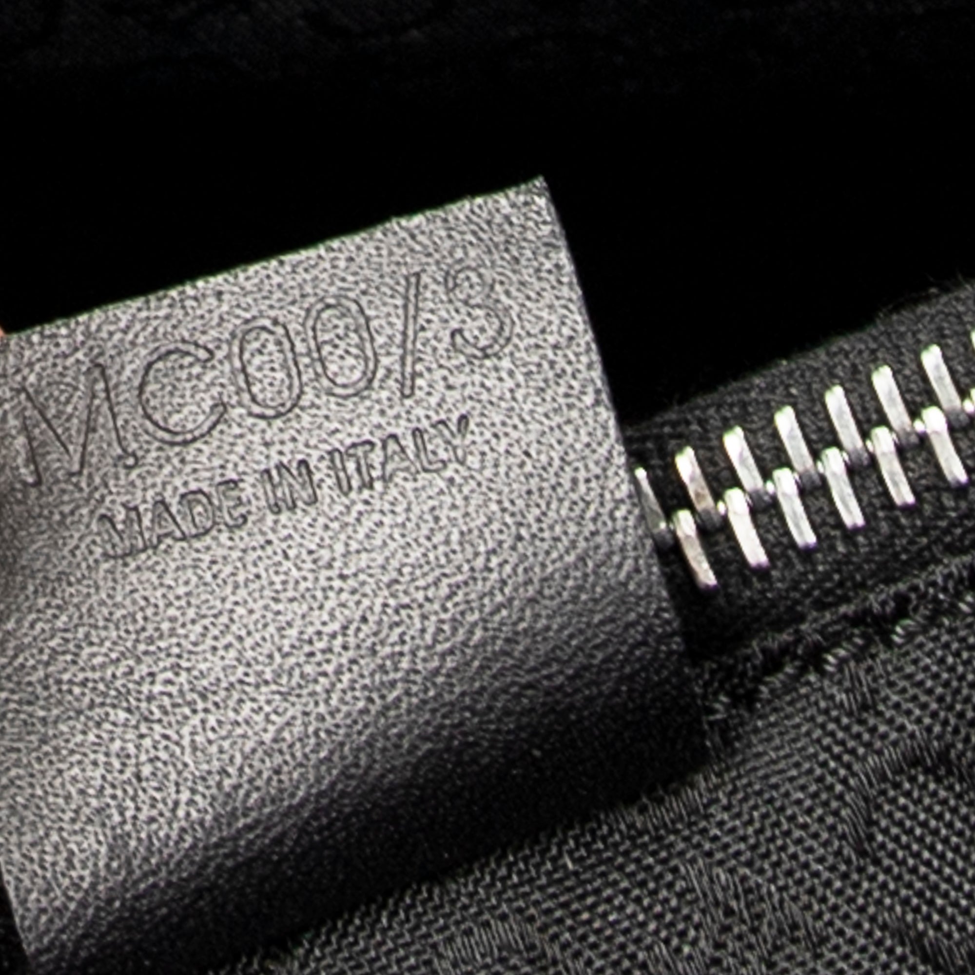 Shoulder Bag Vintage Shopping Tote Black C Macadam Canvas