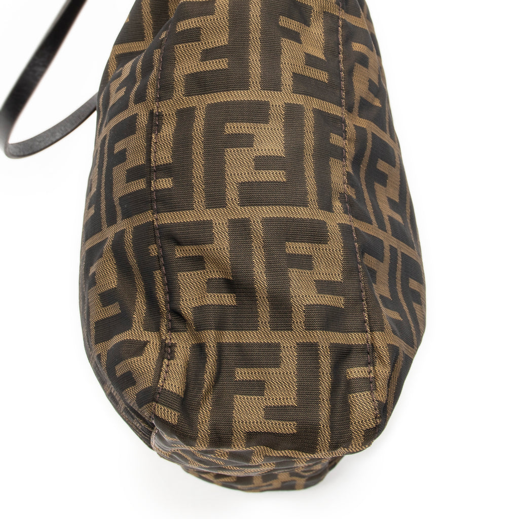 Handbag Vertical Shopping Tote Tan Zucca Nylon Canvas