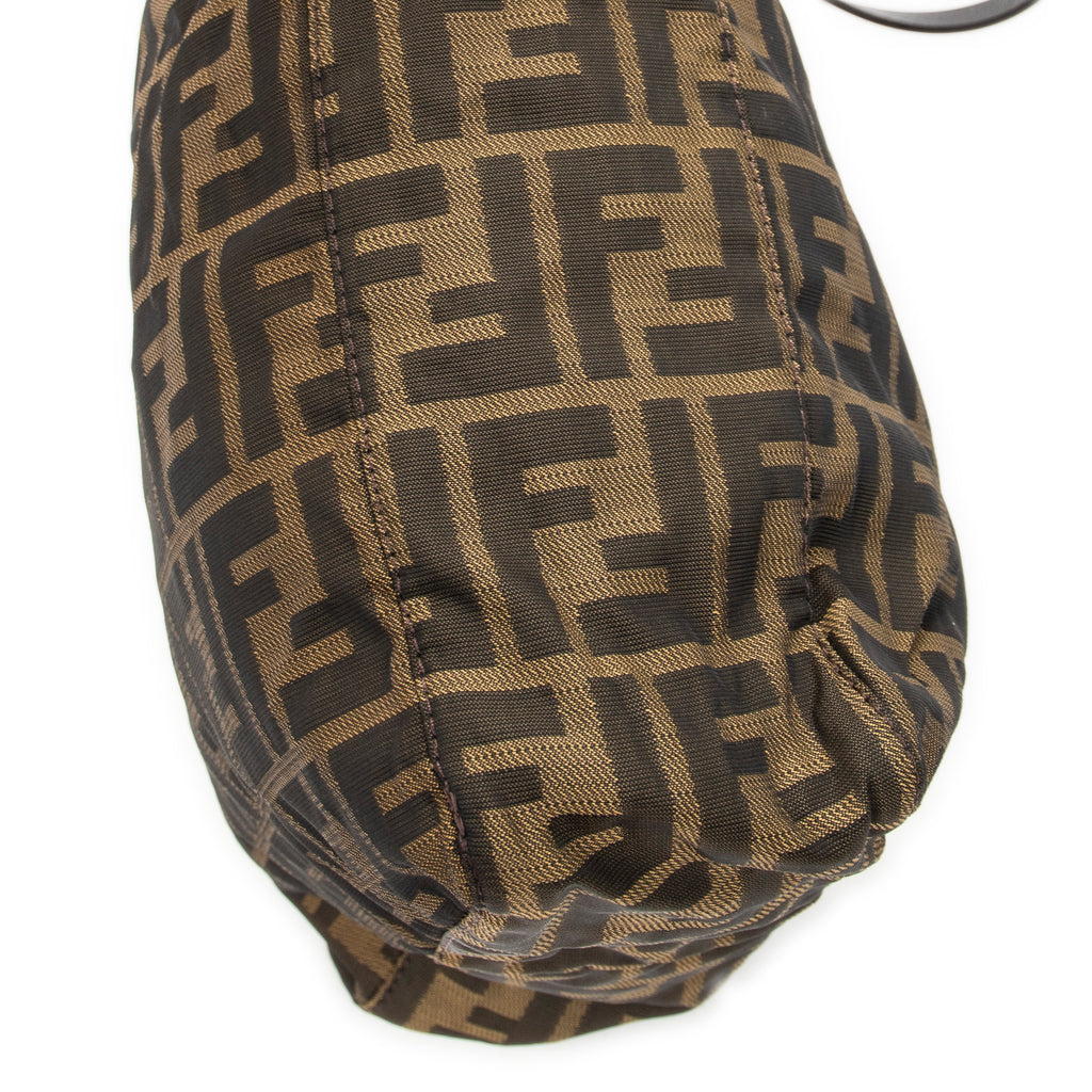 Handbag Vertical Shopping Tote Tan Zucca Nylon Canvas