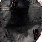Handbag Vertical Shopping Tote Tan Zucca Nylon Canvas
