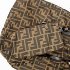 Handbag Vertical Shopping Tote Tan Zucca Nylon Canvas