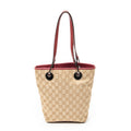 Shoulder Bag Small Eclipse Shopping Beige Monogrammed Canvas
