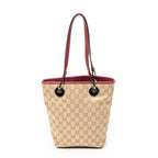 Shoulder Bag Small Eclipse Shopping Beige Monogrammed Canvas