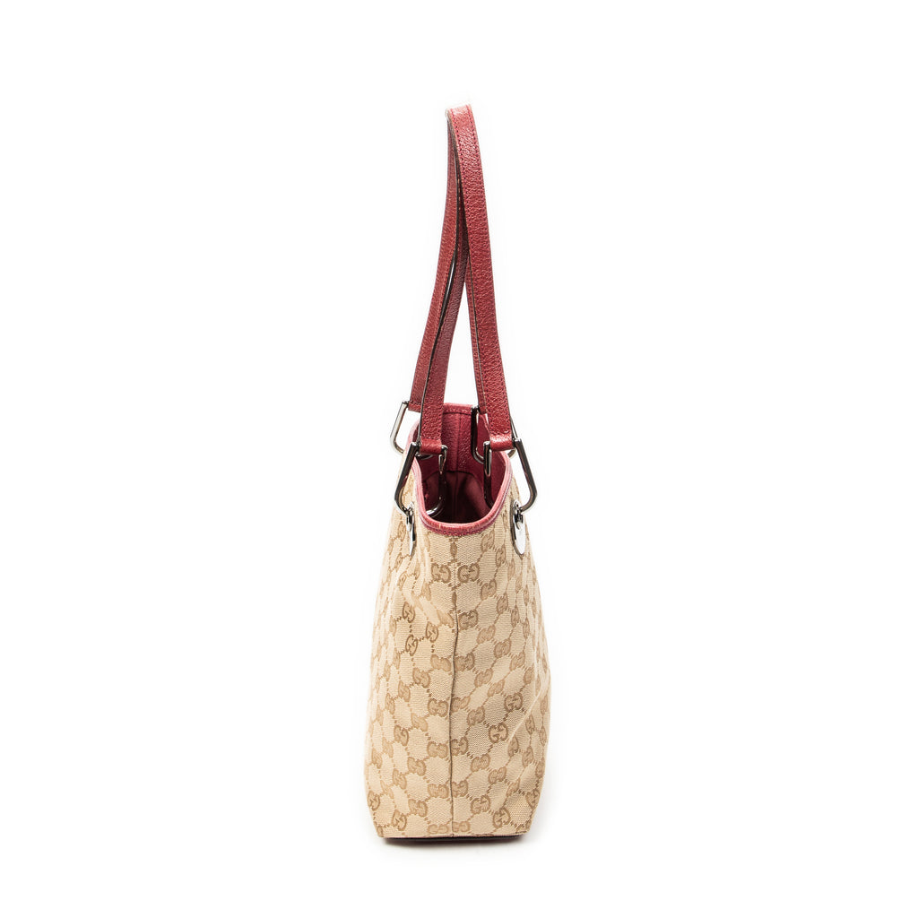 Shoulder Bag Small Eclipse Shopping Beige Monogrammed Canvas