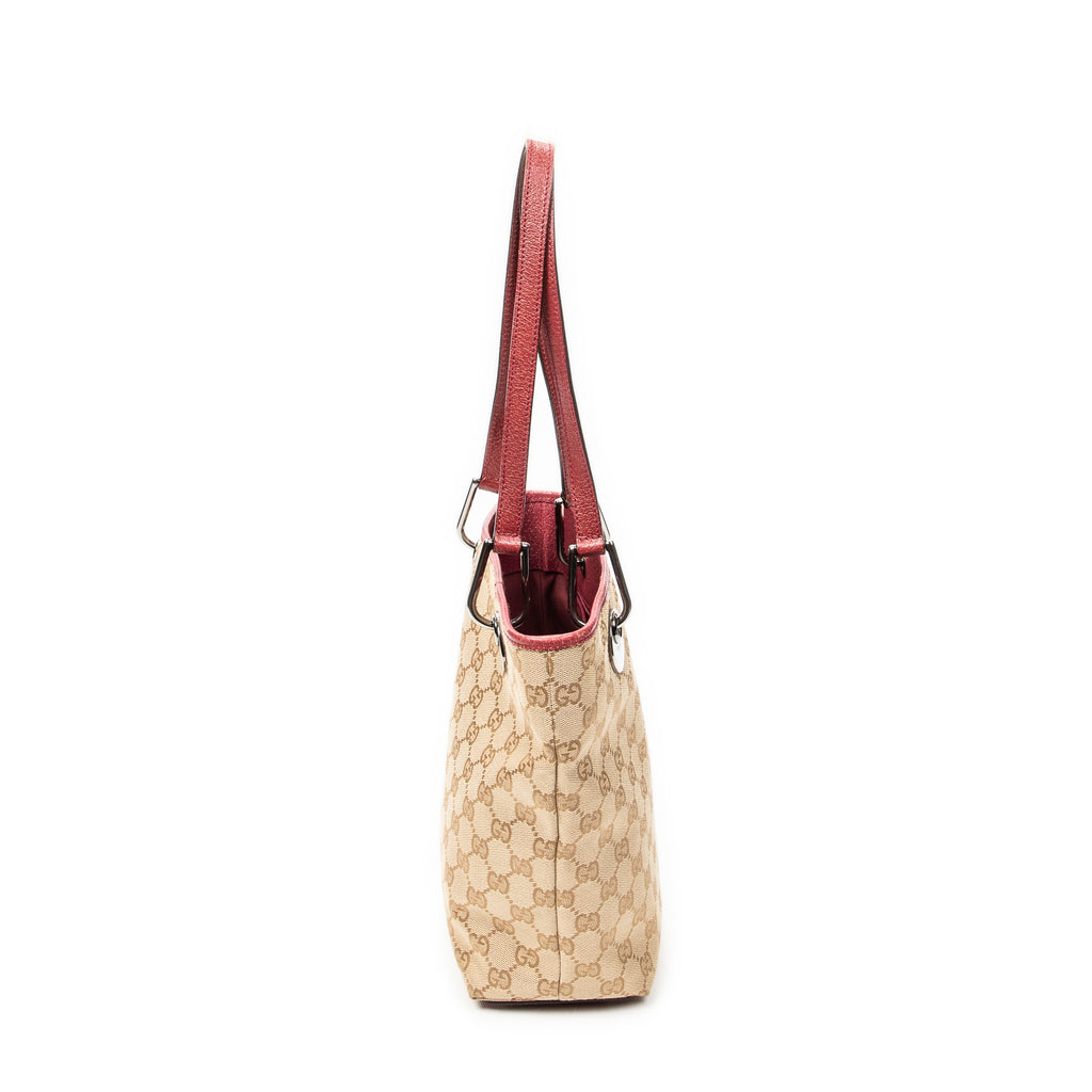 Shoulder Bag Small Eclipse Shopping Beige Monogrammed Canvas