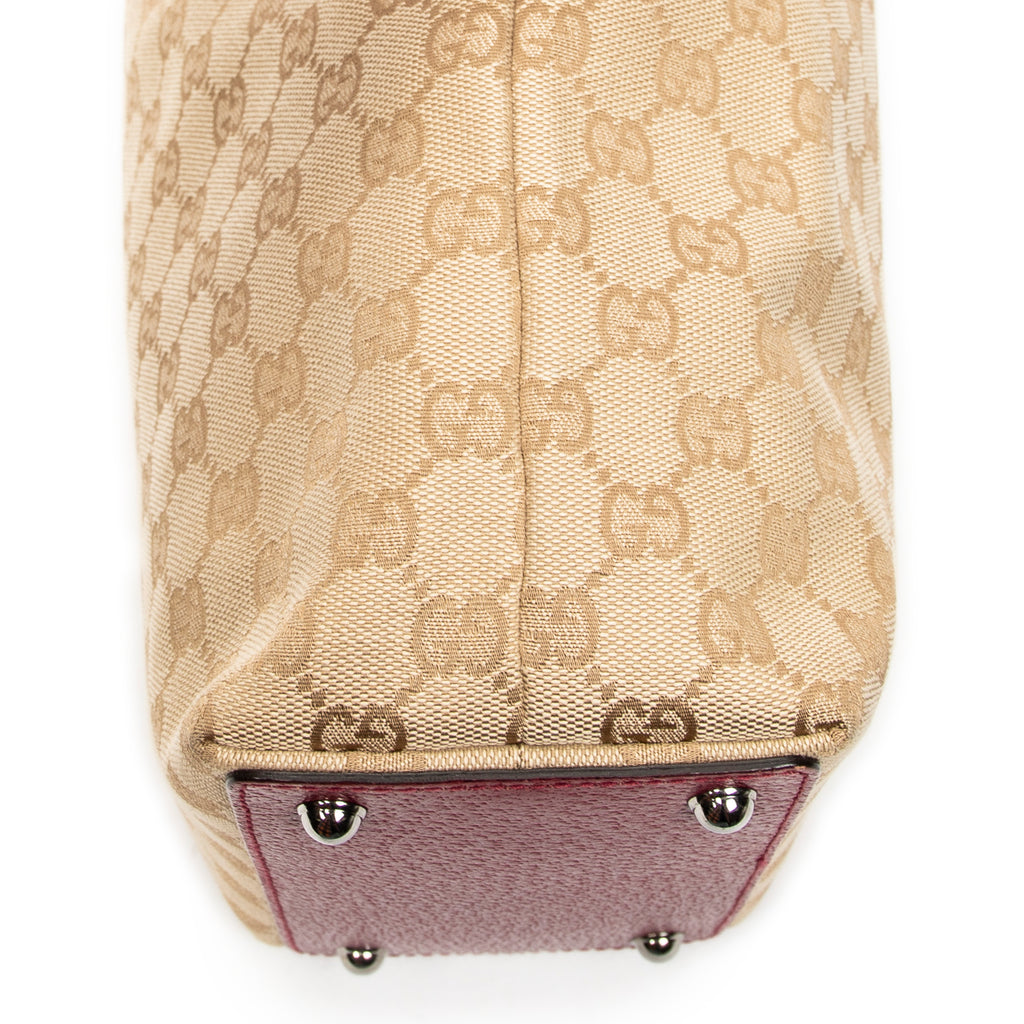Shoulder Bag Small Eclipse Shopping Beige Monogrammed Canvas