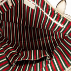 Shoulder Bag Vertical Britt Tote Ivory Monogrammed Canvas