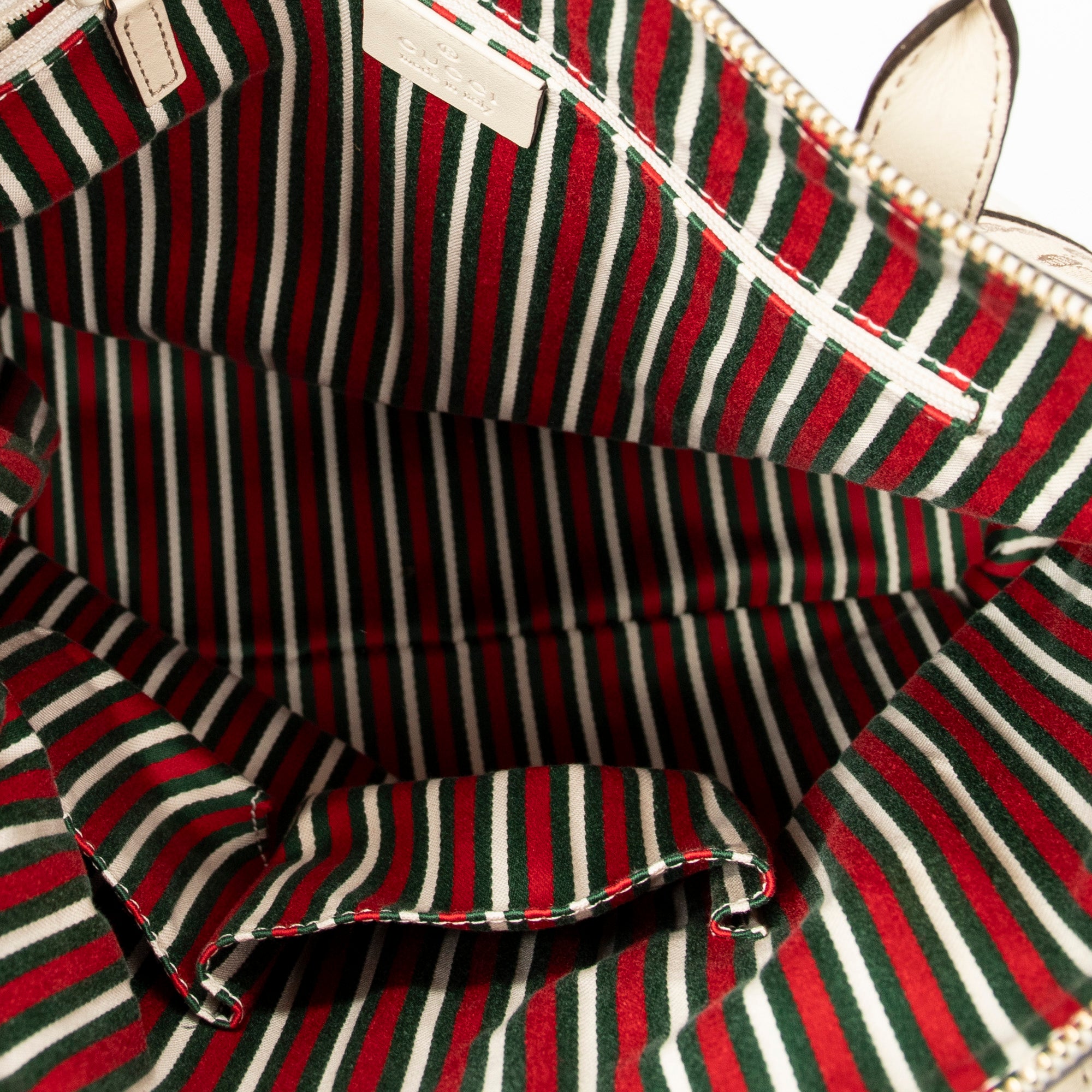 Shoulder Bag Vertical Britt Tote Ivory Monogrammed Canvas