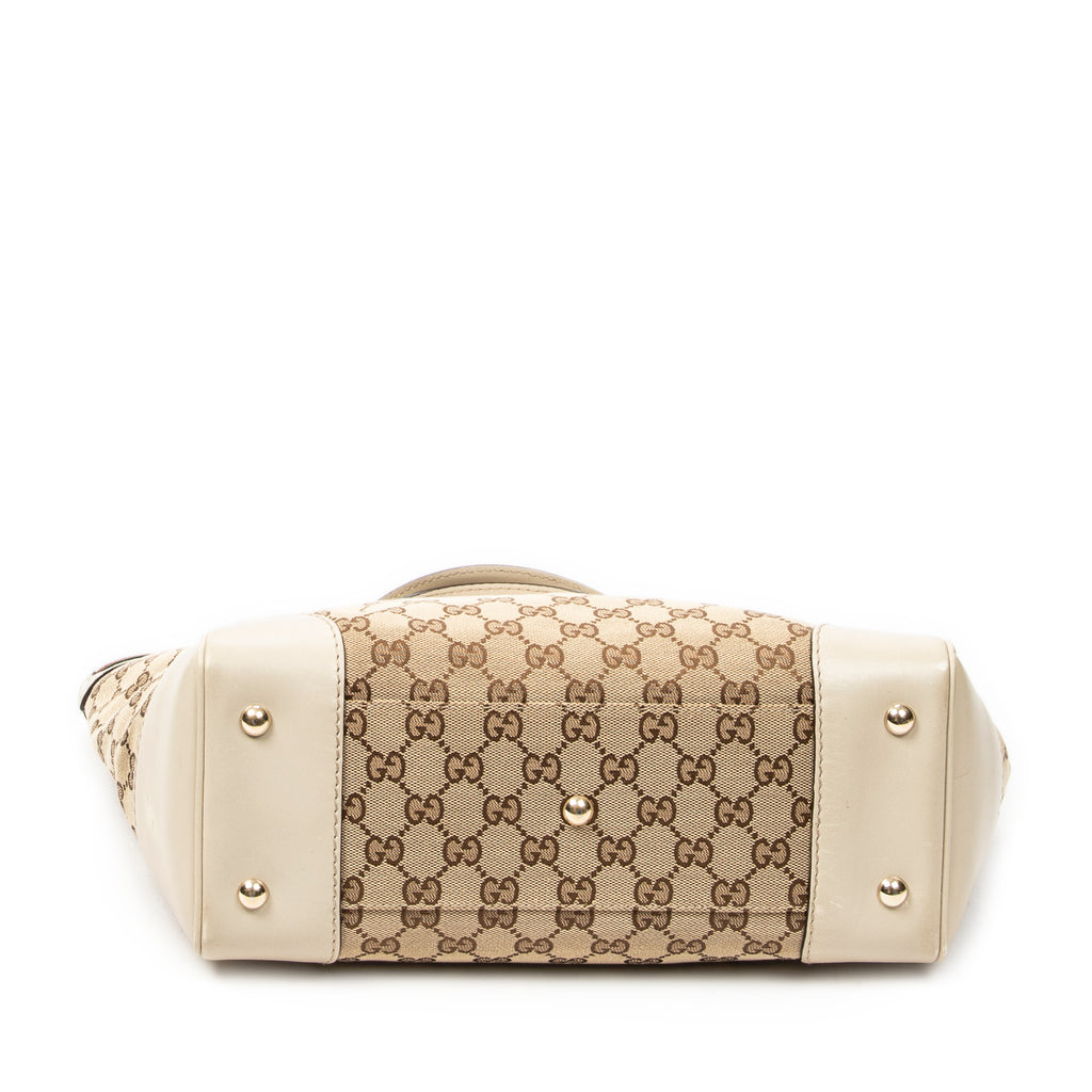 Sac à bandoulière Web Mayfair Toile monogrammée beige