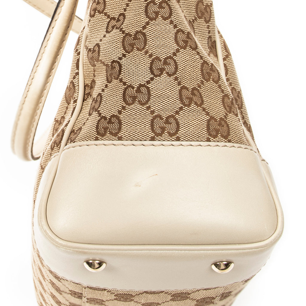 Sac à bandoulière Web Mayfair Toile monogrammée beige
