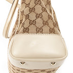 Sac à bandoulière Web Mayfair Toile monogrammée beige