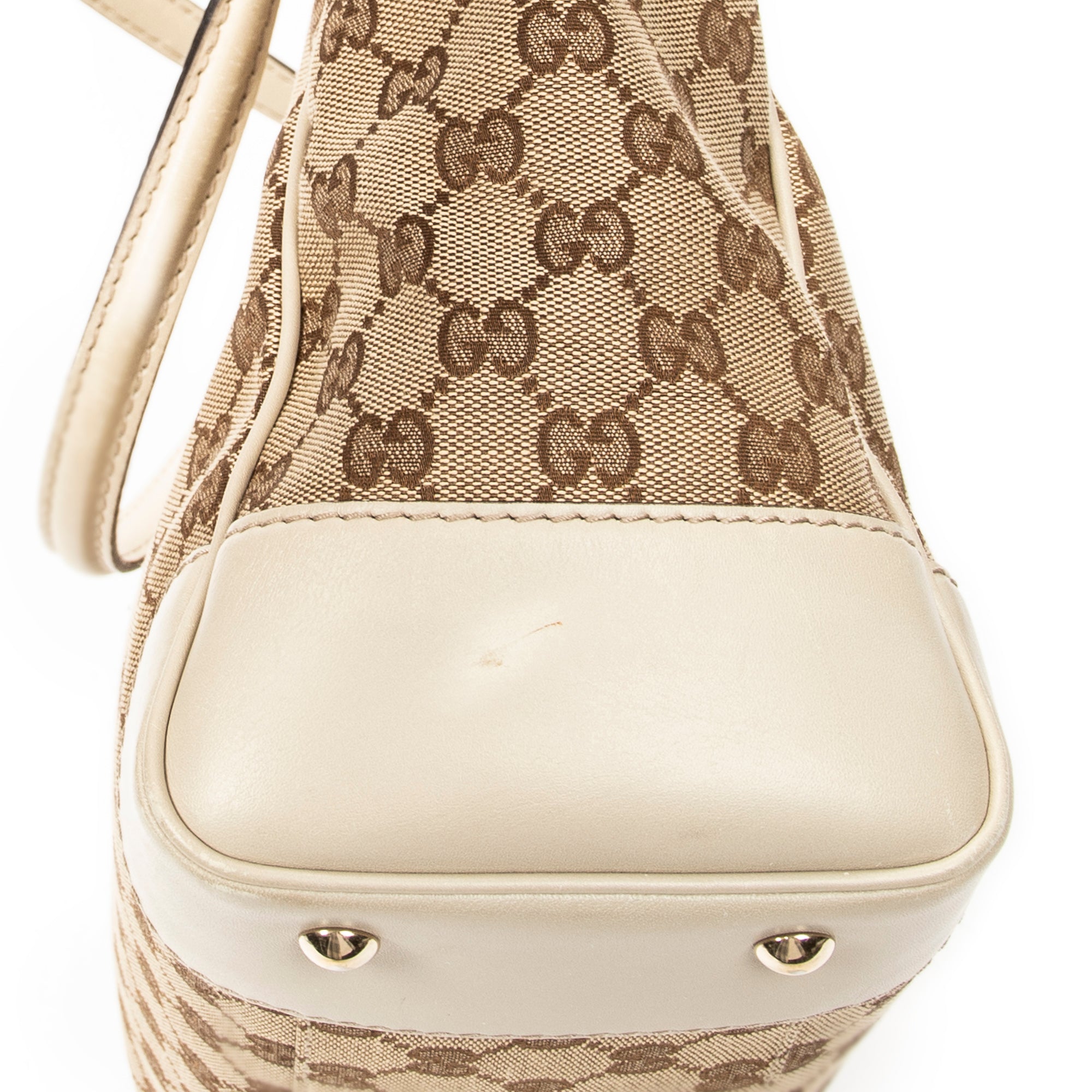 Sac à bandoulière Web Mayfair Toile monogrammée beige