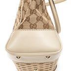 Shoulder Bag Web Mayfair Tote Beige Monogrammed Canvas