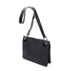 Bandolera Eclipse Square Crossbody Lona Monogrammed Negra