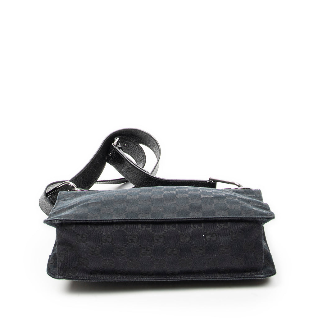 Shoulder Bag Eclipse Square Crossbody Black Monogrammed Canvas