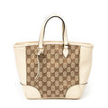 Handbag Small Bree Tote Ivory Monogrammed Canvas