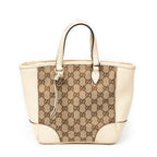 Handbag Small Bree Tote Ivory Monogrammed Canvas
