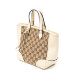 Handbag Small Bree Tote Ivory Monogrammed Canvas