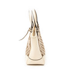 Handbag Small Bree Tote Ivory Monogrammed Canvas