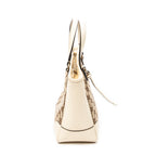 Handbag Small Bree Tote Ivory Monogrammed Canvas