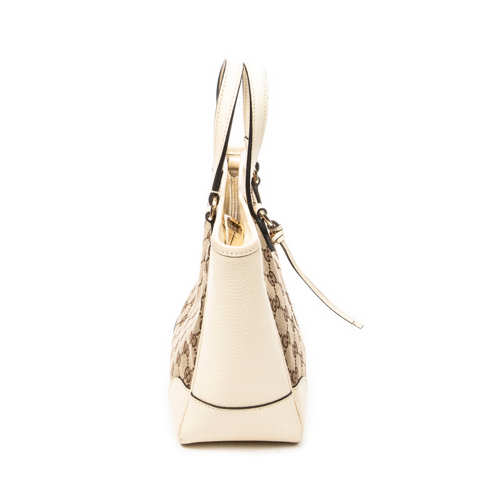 Handbag Small Bree Tote Ivory Monogrammed Canvas