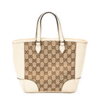 Handbag Small Bree Tote Ivory Monogrammed Canvas