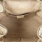 Backpack Medium Bamboo Tassel Backpack Ivory Grained Calfskin Leather