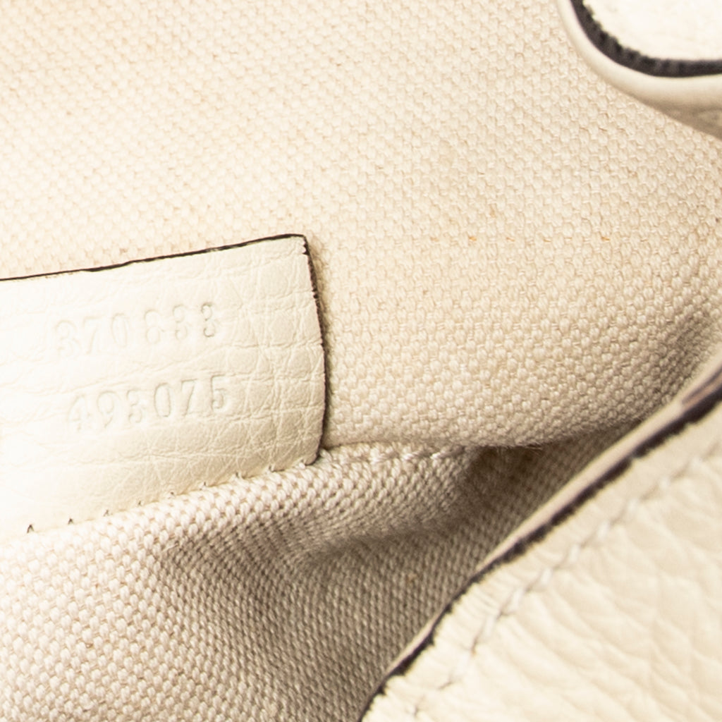 Backpack Medium Bamboo Tassel Backpack Ivory Grained Calfskin Leather