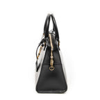 Shoulder Bag Small Monogram Cabas Black Smooth Calfskin Leather