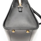 Shoulder Bag Small Monogram Cabas Black Smooth Calfskin Leather