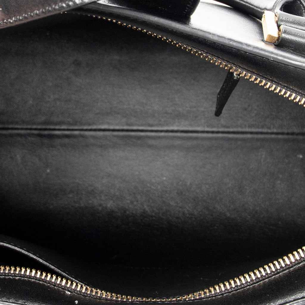 Shoulder Bag Small Monogram Cabas Black Smooth Calfskin Leather