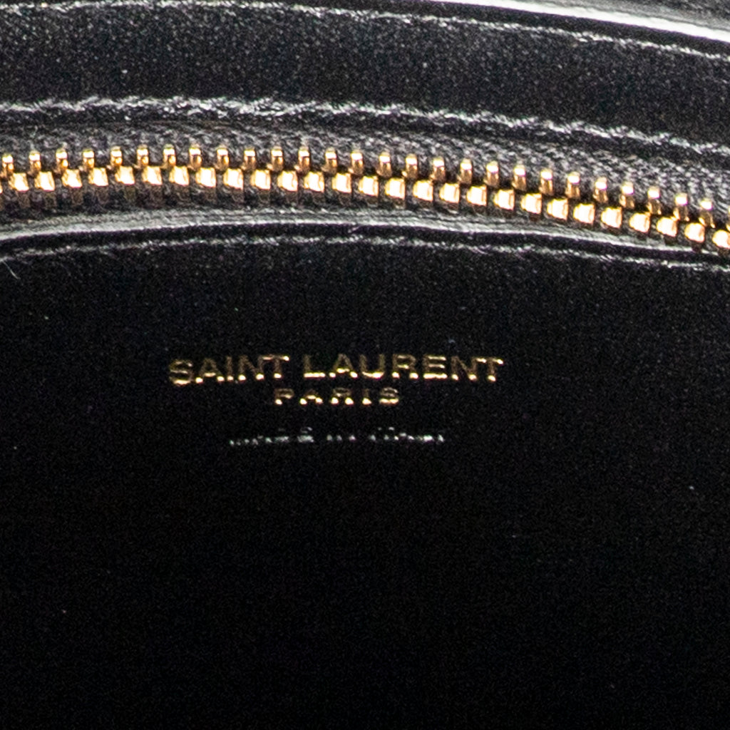 Shoulder Bag Small Monogram Cabas Black Smooth Calfskin Leather