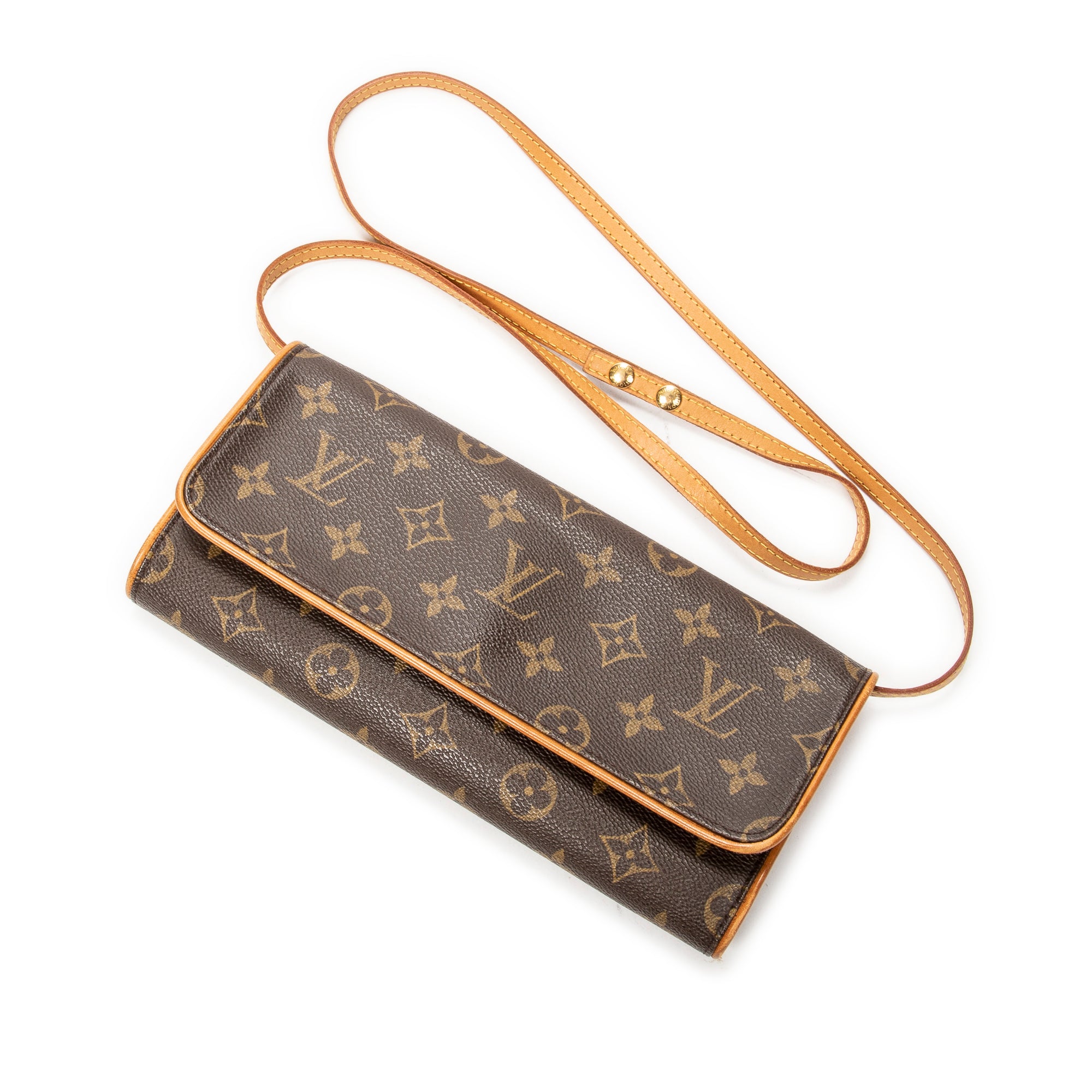 Shoulder Bag Twin GM Brown Monogram Canvas