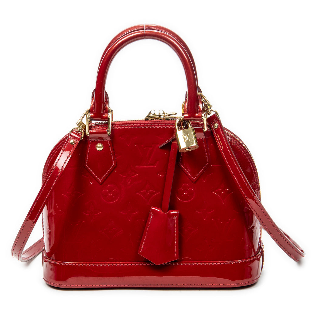 Shoulder Bag Alma BB Cerise Monogram Vernis