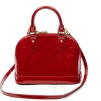 Shoulder Bag Alma BB Cerise Monogram Vernis